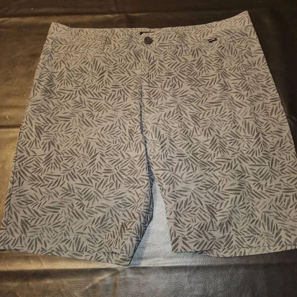 Travis Mathew Mens Gray Print Performance Golf Shorts 36